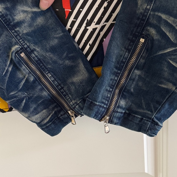 Colorful Abstract Leather Jacket - Picture 3 of 11